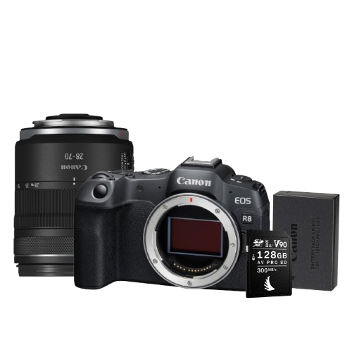 Canon EOS R8 with RF 28-70mm F2.8 · New